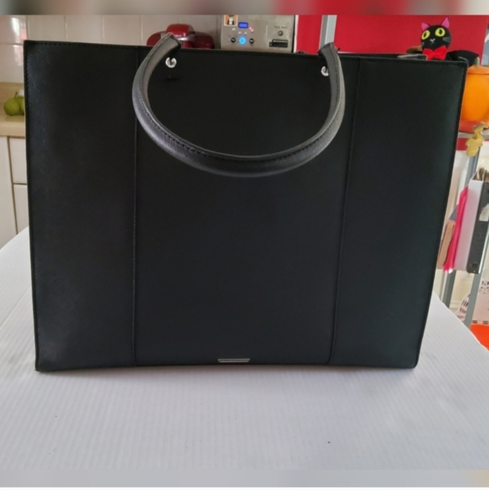 fRebecca Minkoff Black Leather Tote Bag